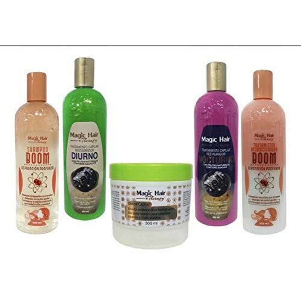 Magic Hair Therapy Diurno,Nocturno,Shampoo y Acondicionador BOOM & Detox Capilar